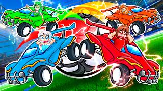 Ashley & Techy Vs Ava & Emma In Rocket League...