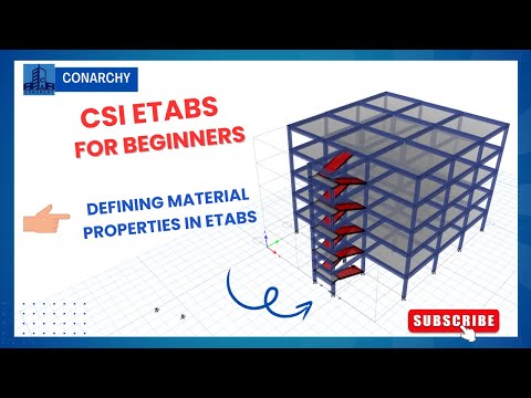 6. ETABS Building Design: Defining Material Properties in ETABS