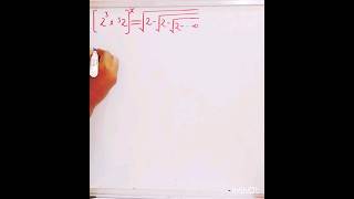 Exponential & Tetration Root Math Simplification #root#exponential#maths#simplify#shorts#short#viral