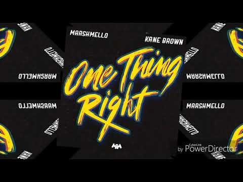 Marshmallo & kane brown - one thing right (preview)