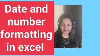 Microsoft Excel: Date formatting and number formatting #video #exceltutorial
