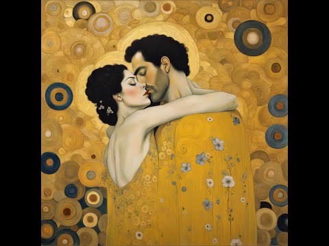 Amazing AI Versions of Famous Paintings. Gustav Klimt, The Kiss, 1907–1908.