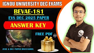 BEVAE 181 | EVS- DEC 2025 ANSWER KEY PART 2 | MCQ & THEORY | IMPORTANT QUESTIONS | IGNOU WALAY