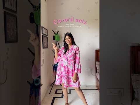 Co-ord sets haul♥️ #histuti #coords #ootd #summerootd #springootd #youtubeshorts #shortsindia