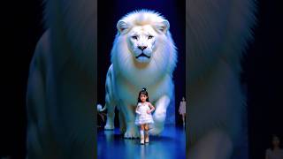 Big lion | Cute baby | Fashion Show #lion #baby #agt #shorts #HappyMinds