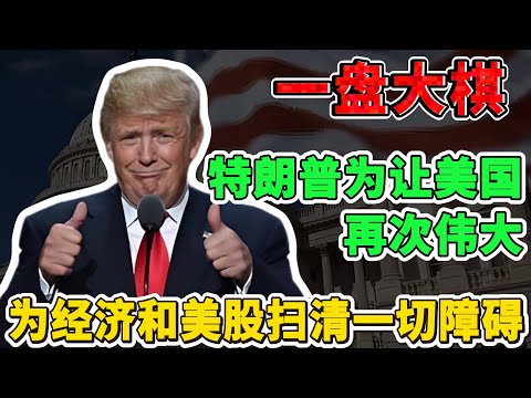 一盘大棋，特朗普为让美国再次伟大，从自由意志到国家霸权，为经济和美股扫清一切障碍，强行开启国家牛市。
