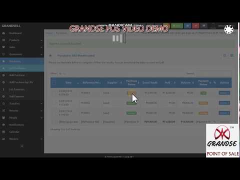how to make purchase order via stock in grandse pos billing software