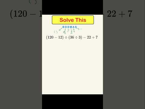 Can u answer this? #bodmas #maths #mathstricks #solvethis #viral #viralmath #ytshorts #shorts #short
