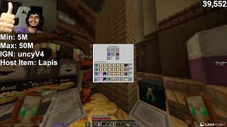 600m+💸 Per Tp BalTop #2 | Wagering & PVPing | Donut SMP Live