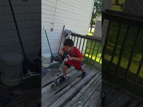 jumping steps with a scooter! #scooterfun #scooterkid #scooter