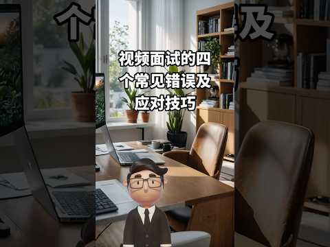 視頻面試的四個常見錯誤及應對技巧 #視頻面試 #面試技巧 #專業形象 #技術準備 #儀態