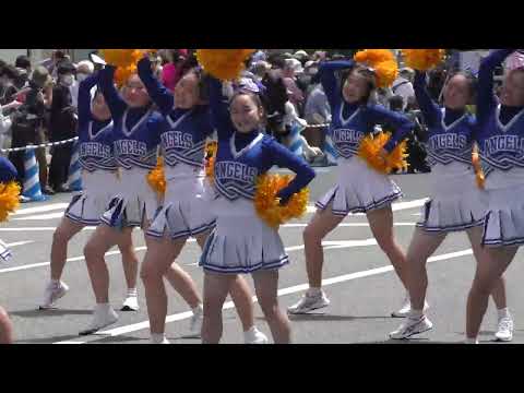 チアダンス福工大城東高校チアリーディング部博多どんたく2023年