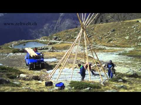 Zeltwelt | Tipi-Aufbau | Kreuzboden VS