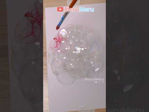 Bubbles watercolor #shorts #art #diy  #shortvideo #satisfying #easydrawing  #tutorial   #drawing