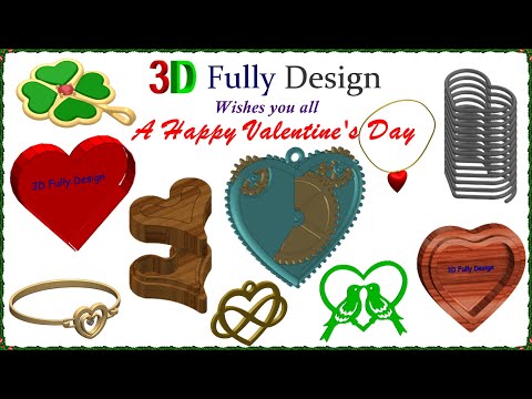 VALENTINE'S DAY 2023 Wishes thru 3D Designs, #3dmodeling, #Solidworks
