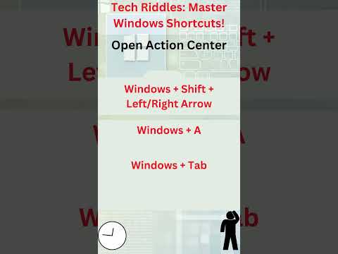 tech riddles on windows shortcuts: Open Action Center Hacks Every PC User Needs
