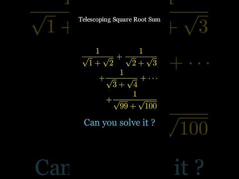The Hidden Trick Behind This Long Square Root Sum! short