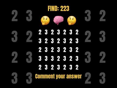 Only 1% Can Find the Number in 10 Seconds! 🔢🤯 #ytshorts #FindTheNumber #BrainPuzzle #iqtest #shorts