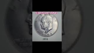 Eisenhower Dollars Serie 1974.#usacoins #coin #collection #coincollecting #Eisenhower #Dollars