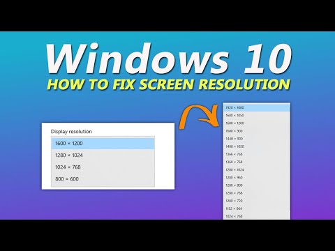 How to fix screen resolution in window 10 | 100% solved | Easy Method