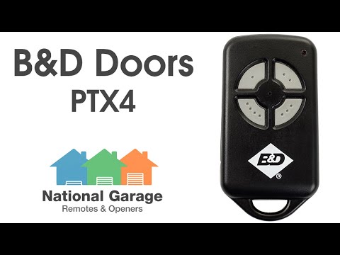 B&D Doors PTX-4 Garage Remote Control Video Description