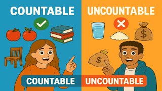 Countable vs Uncountable Nouns 🧠 | Easy English Grammar Lesson with Emma & Ben