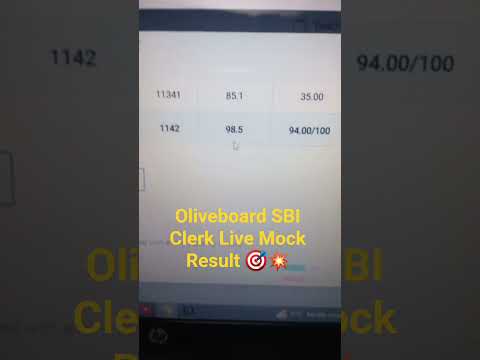 🎯💥 SBI Clerk MOCK Result | Oliveboard | #ibpsmocktest #ibpspomainsquant #mocksolution #ibpsclerk
