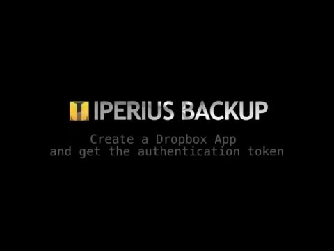 Create a Dropbox App and get the authentication token (SUB ITA-ENG)