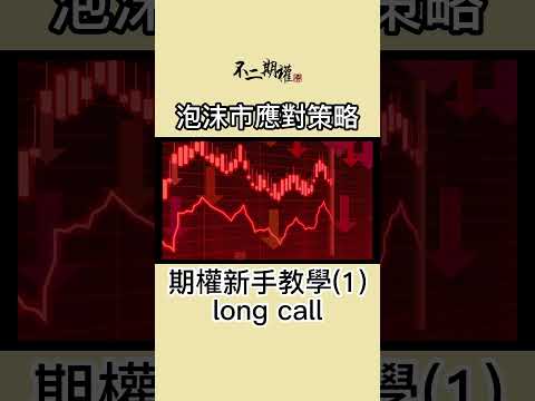 期權新手教學(1) long call | 泡沫市應對策略 | 如何在追求回報的情況下控制風險 | #不二期權 #投機思維 #交易心得 #泡沫市 #贏家思維 #期權長倉