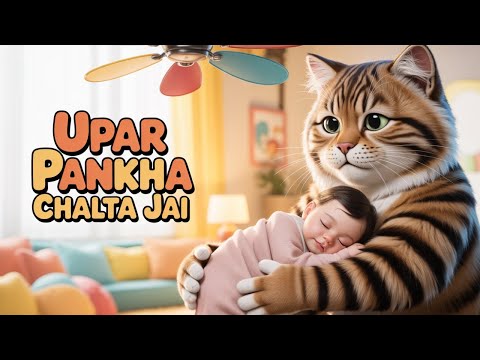 Upar Pankha Chalta Hai - A Sweet Bedtime Poem for Kids | Hindi Urdu Nursery Kavita | Muna Sota Hai