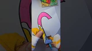 Perfect Cut ✂️ Letter J #diy #asmr #shorts #satisfying #papercraft