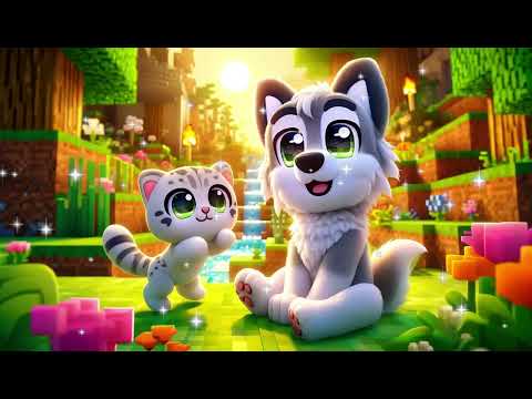Minecraft Sleep Story For Kids - Wolfie the Baby Wolf's Biome Adventure