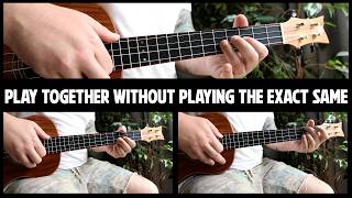 How to Jam Baritone Ukulele - Learn to Play Together with Two Unique Parts
