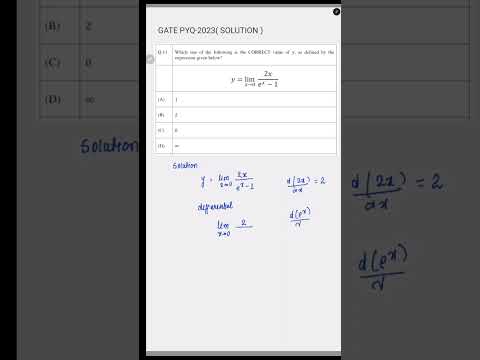 GATE exam 2023 mathematics question #shorts #viralvideo #gateexam #mathematics #learning #tips