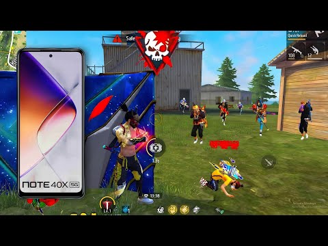 INFINIX NOTE 40X 5G Gaming Test 🥵 | Free Fire Gameplay INFINIX NOTE 40X 5G ⚡| Free Fire Highlights 🔥