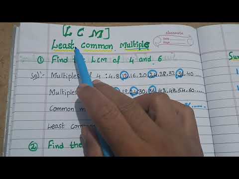 Least common multiple or Lowest common multiple ( LCM)# finding the LCM of given numbers#
