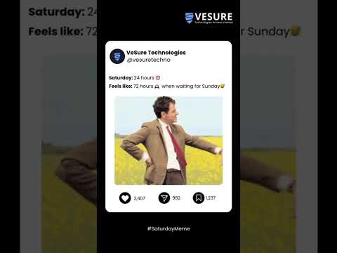 Saturday Feels Like 72 Hours | Waiting for Sunday Meme 😂 | Weekend Vibes