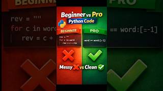 Stop Writing Python Like This ❌ Beginner vs Pro #coding #codeflow#python #education #shorts #fypp