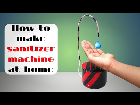 How to make Automatic hand sanitizer machine at Home//without Arduino