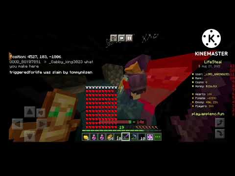 am Tp trapping with my Friend Apple smp
