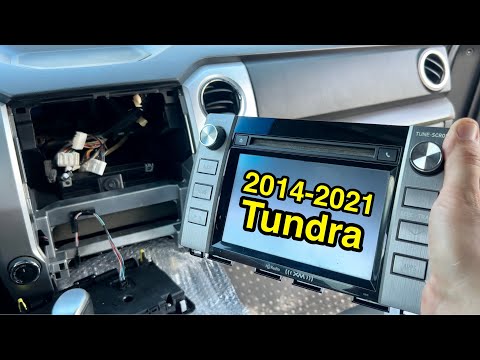 Toyota Tundra factory radio head unit removal (2014-2021)