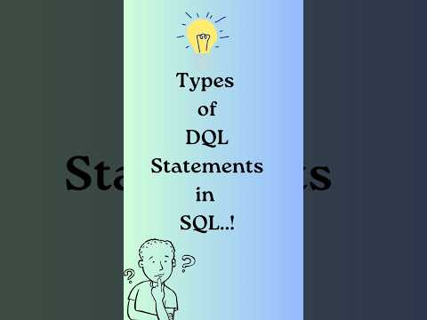 Type of DQL statement in SQL | #mysqltutorials #mysqldatabase #datamanagement