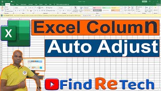 Excel Column Auto Adjust Automatically | Auto Fit Columns to Text | Excel Trick #findretech