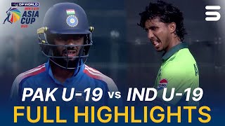 Full Highlights | Pakistan U-19 vs India U-19 | Asia Cup Men's U-19 | Match 5 | ZI1S