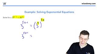 Trick for Solving Most Exponential Equations | Grade 12 Math Simplified | Wizeprep