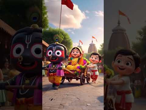 Jai jagannath #jagannath #jagannathtemple #shorts #cartoon #mooshaktoons #jagannathbhajan #viral