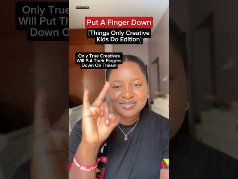 Put a finger down,Things only creative kids do edition #shorts #creative #putafingerdown #fingerdown