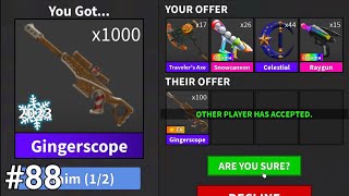 MM2 TRADING MONTAGE #88 (INSANE WINS!!!)