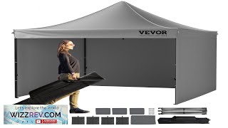VEVOR 10x10 FT Pop up Canopy with Removable Sidewalls Instant Canopies Portable