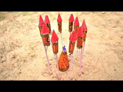 Diwali Anaar VS 10 Rockets | Awesome Diwali Experiment